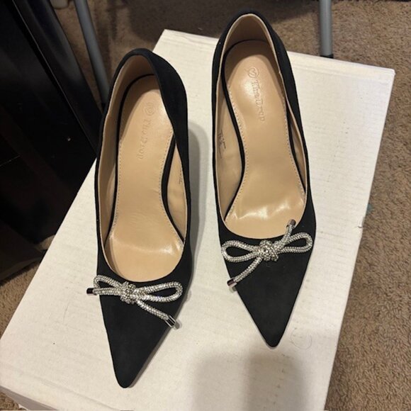 The Drop Women's Parish Pointed Toe Heel Black, 9.5 - Picture 5 of 5